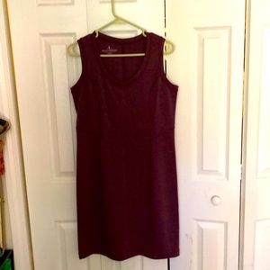 Royal-Robins burgundy sleeveless dress
